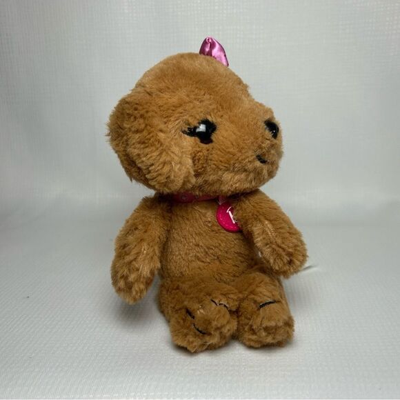 Stuffed Dog Mattel Barbie Just Play Stuffed Plush Animal Dog Toy Pink Bow - Picture 3 of 7